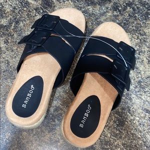 brand new bamboo sandals